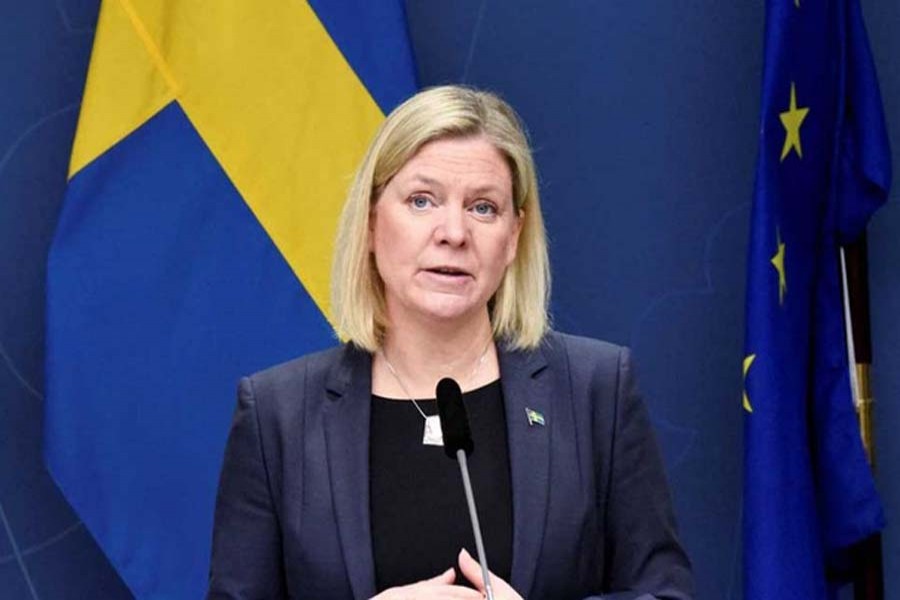 Swedish Social Democratic Prime Minister Magdalena Andersson. File photo