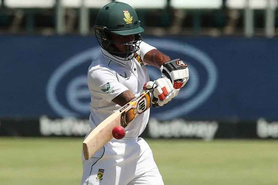 South Africa's Keegan Petersen in action during the third Test match against India in Cape Town of South Africa on Friday -Reuters photo