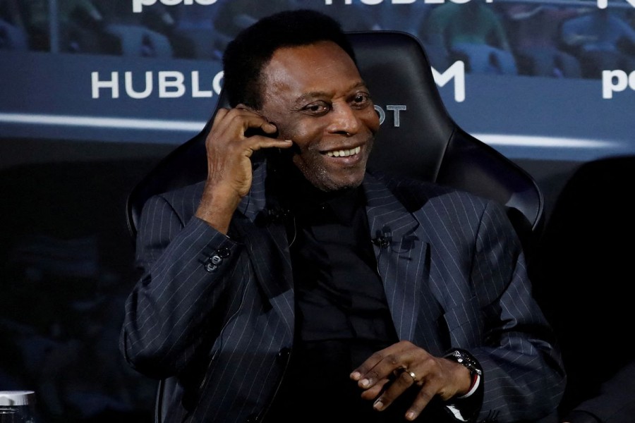 Brazilian soccer great Pele is seen in Paris, April 2, 2019 – Reuters/Christian Hartmann