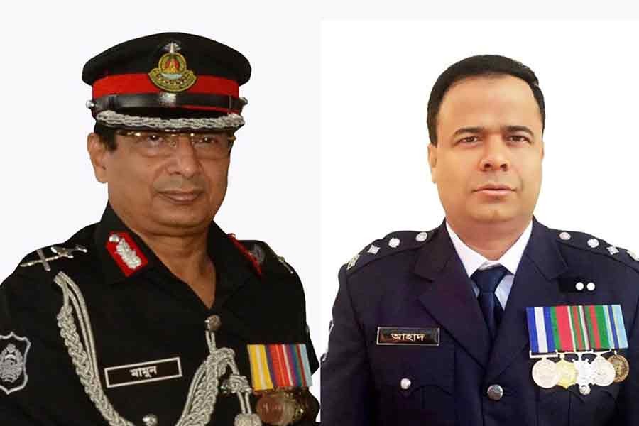 RAB Director General (DG) Chowdhury Abdullah Al-Mamun and the Deputy Commissioner for Motijheel division of Dhaka Metropolitan Police (DMP) MD Abdul Ahad