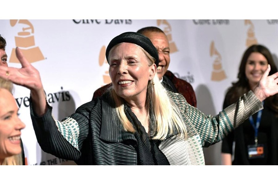 Joni Mitchell joining Neil Young in protest over Spotify