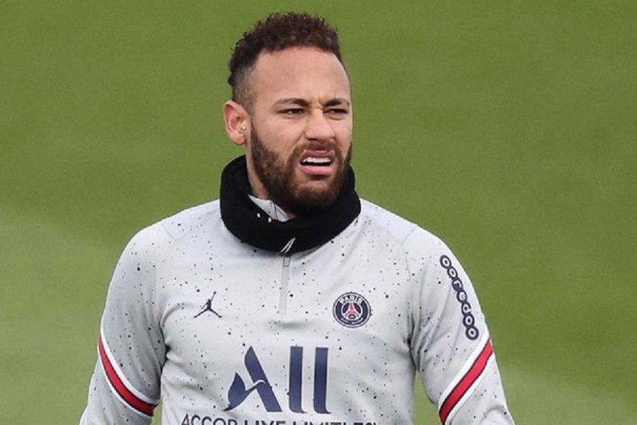 Football - Ligue 1 - Paris St Germain Training - Ooredoo Training Centre, Saint-Germain-en-Laye, France - February 10, 2022 Paris St Germain's Neymar during training REUTERS/Sarah Meyssonnier