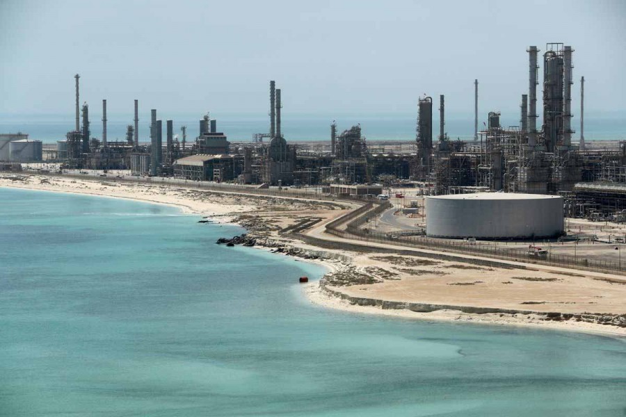 General view of Saudi Aramco's Ras Tanura oil refinery and oil terminal in Saudi Arabia May 21, 2018 –Reuters/Ahmed Jadallah