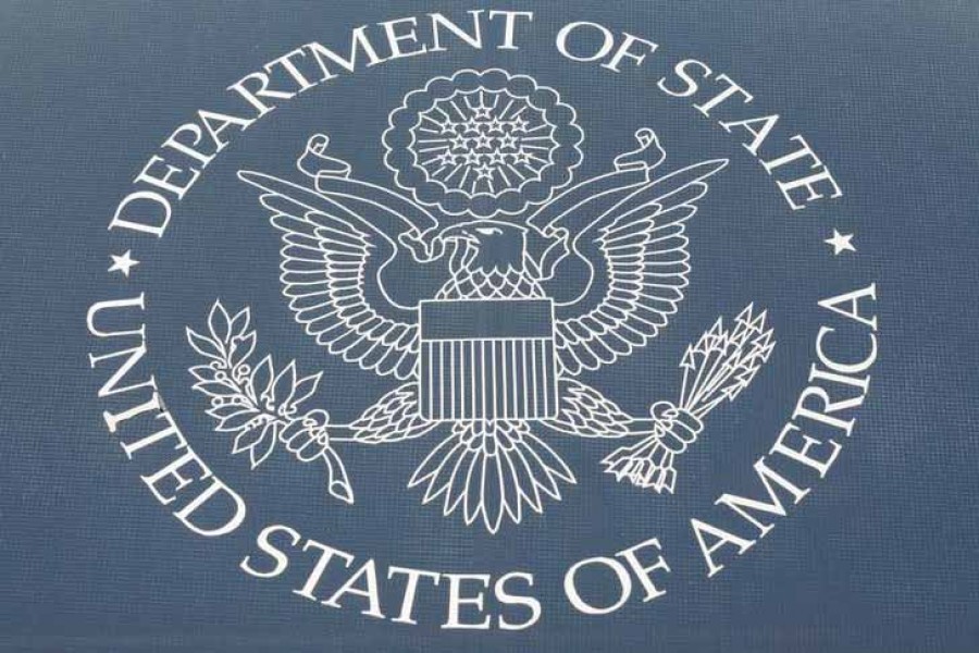 The seal of the United States Department of State is shown in Washington, US, January 26, 2017 –Reuters/Joshua Roberts