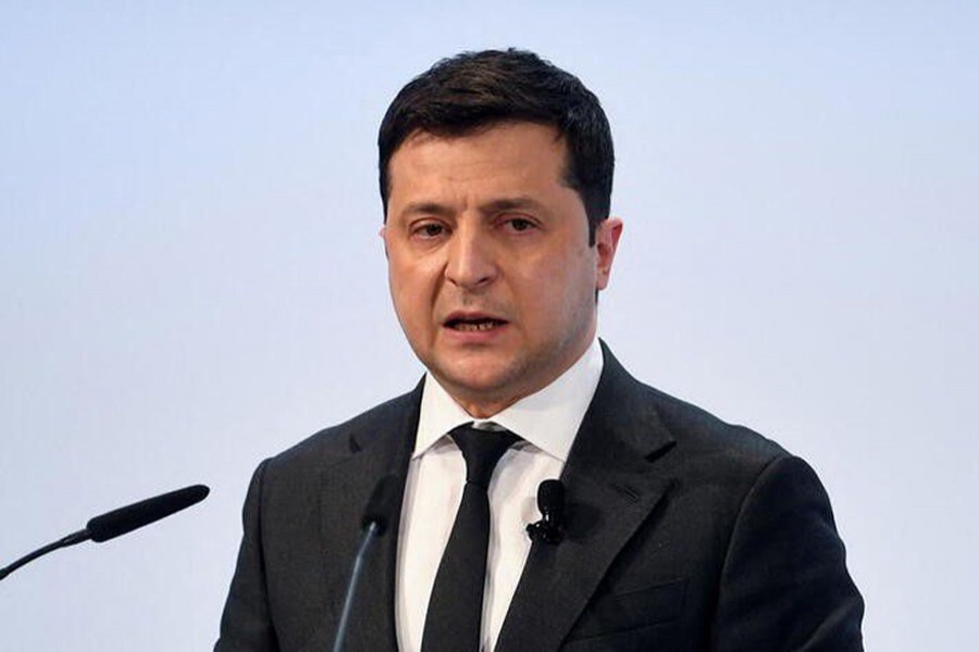 Ukrainian President Volodymyr Zelenskiy speaks during the annual Munich Security Conference, in Munich, Germany on February 19, 2022 — Reuters photo