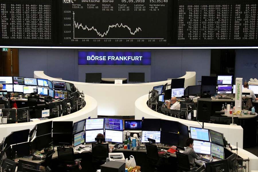 Global stocks break four-day slide as investors eye Putin's next move on Ukraine