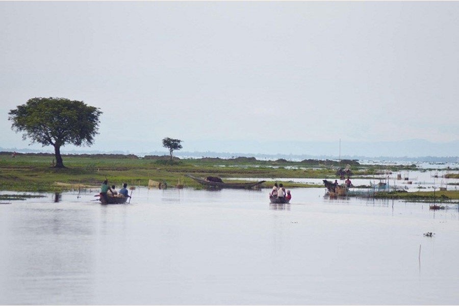 A partial view of Hakaluki haor in Sylhet district - FE photo