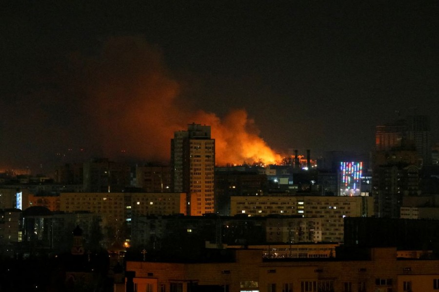 Explosions heard in Ukraine's Kyiv and Kharkiv, Ukrainian government says