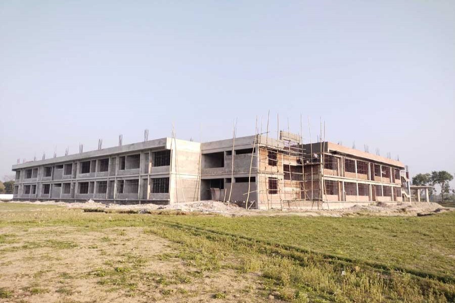 A partial view of the permanent campus of Bangabandhu Sheikh Mujibur Rahman Aviation and Aerospace University's permanent campus in Lalmonirhat — FE Photo