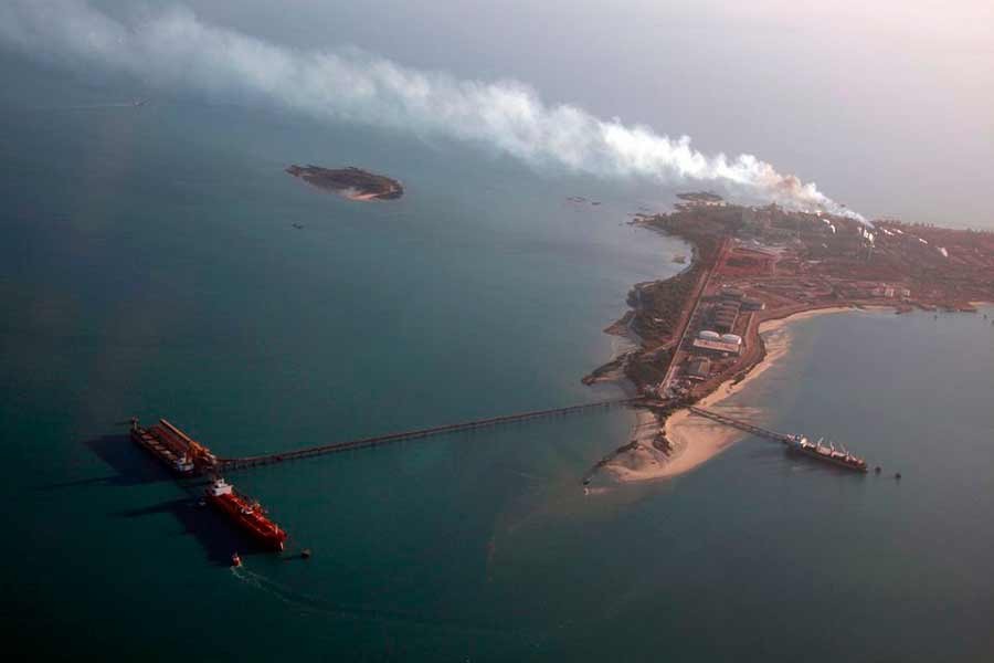 Ships waiting to be loaded at the Rio Tinto alumina refinery in Gove, also known as Nhulunbuy, located 650 km (404 miles) east of Darwin in Australia's Northern Territory  -Reuters file photo