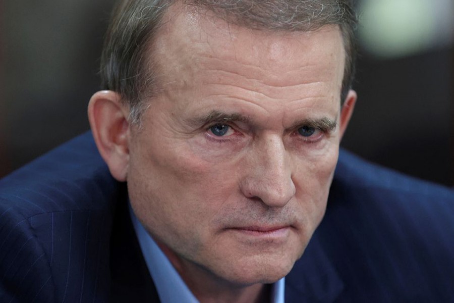 Viktor Medvedchuk, leader of Opposition Platform - For Life political party, attends a court hearing in Kyiv, Ukraine on May 13, 2021 — Reuters/Files