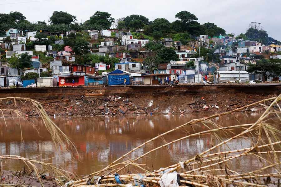 The destruction caused by flooding in Umlazi near Durban of South Africa –Reuters file photo