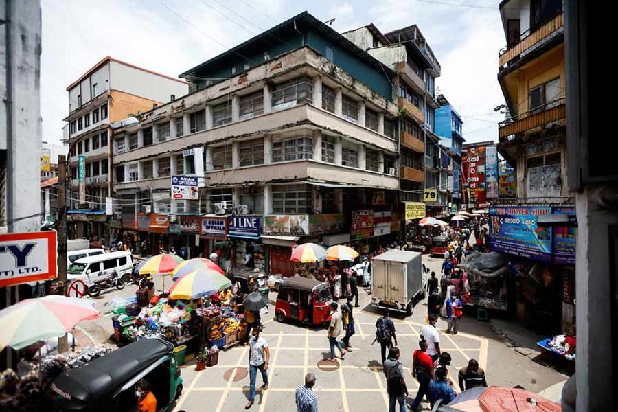 People walking along the Pettah Market, amid the country's economic crisis, in Colombo of Sri Lanka on Tuesday –Reuters photo