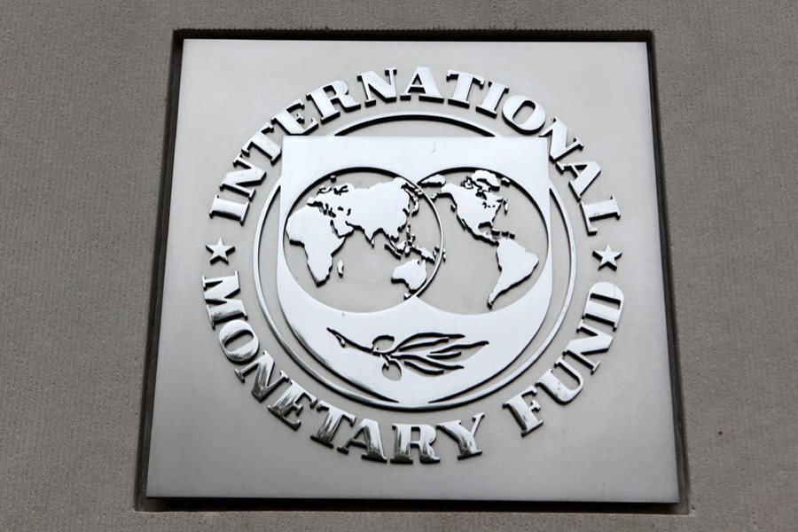 The International Monetary Fund (IMF) logo is seen at the IMF headquarters building in Washington on April 18, 2013 — Reuters/Files