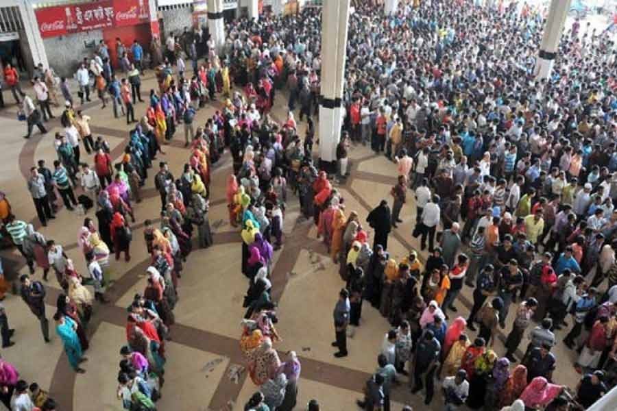 Over 6.7m people may leave Dhaka after April 27 for Eid celebration