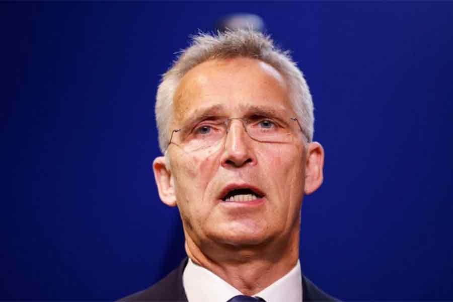 NATO Secretary-General Jens Stoltenberg addressing a news conference along with the European Parliament president at the European Parliament in Brussels on Thursday –Reuters photo
