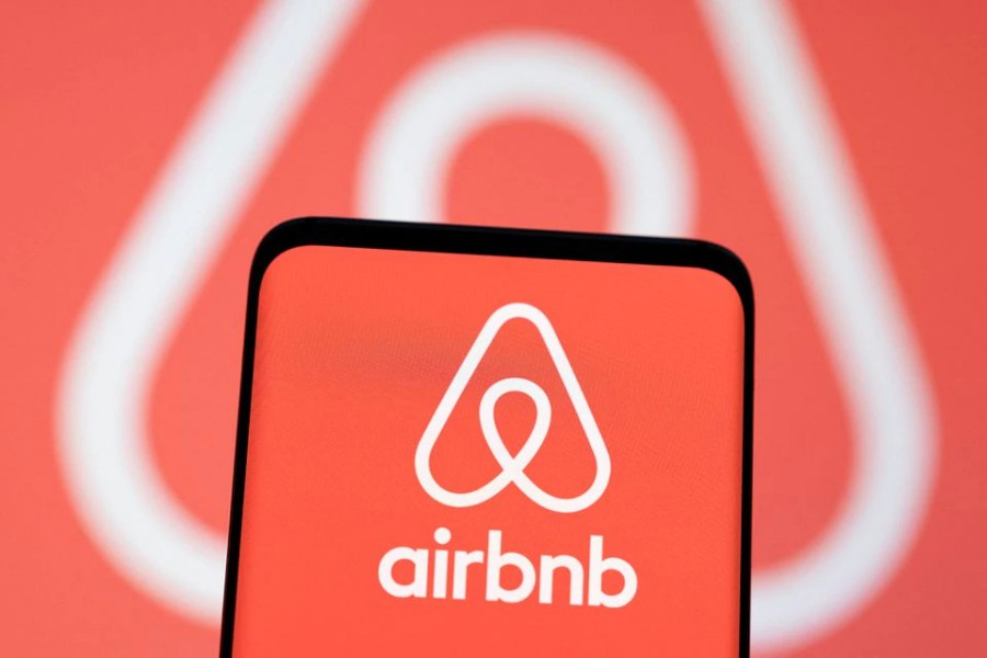 Airbnb logo is seen displayed in this illustration taken on May 3, 2022 — Reuters/Files