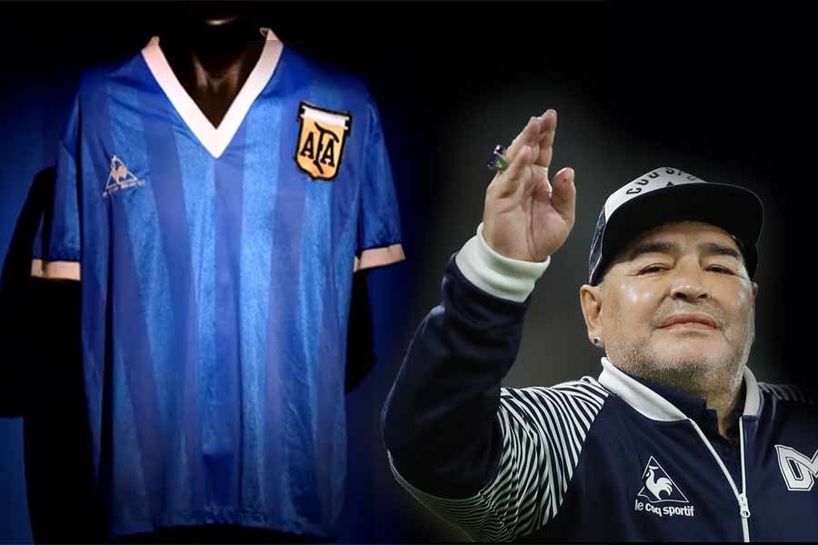 Maradona’s ‘Hand of God’ jersey sold for $8.93 million