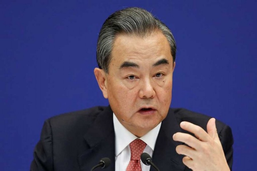 Chinese Foreign Minister Wang Yi holds a news briefing ahead of the 9th BRICS Summit, in Beijing, China Aug 30, 2017. China Daily via REUTERS