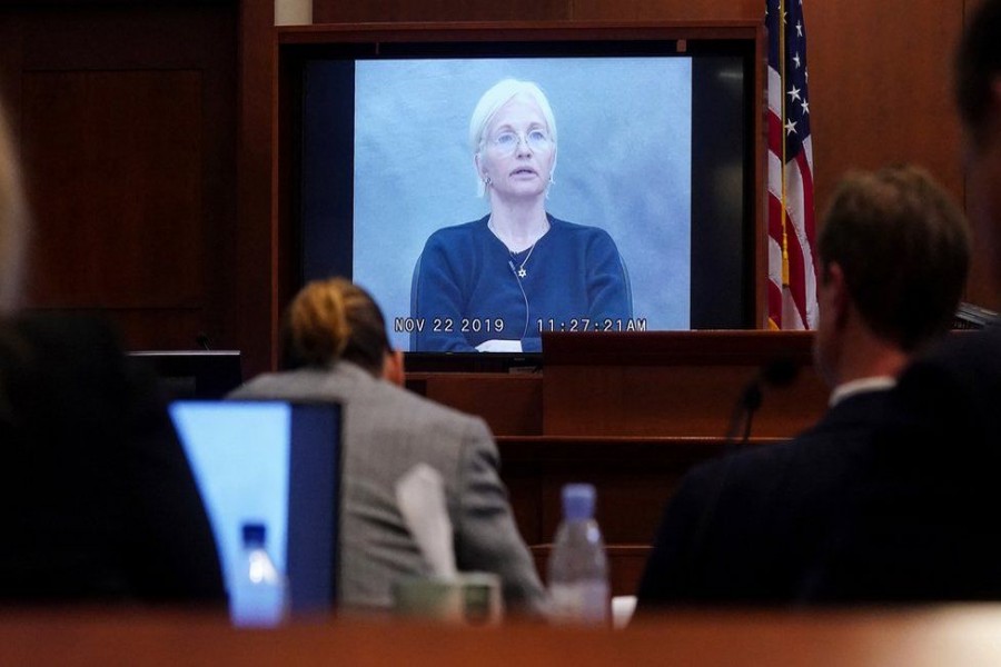 Ellen Barkin's testimony, recorded in 2019, was played in court - Reuters