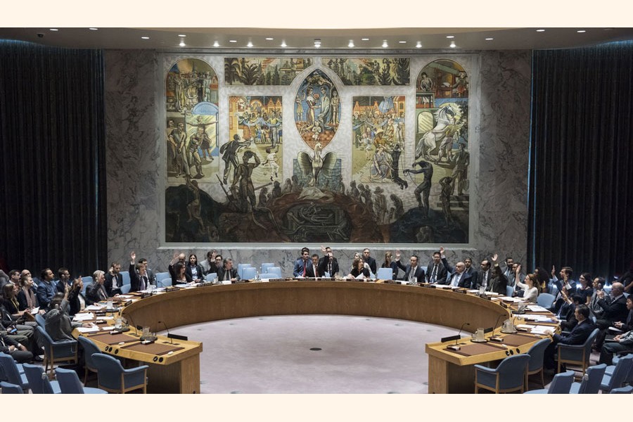 A meeting on progress at the UN Security Council