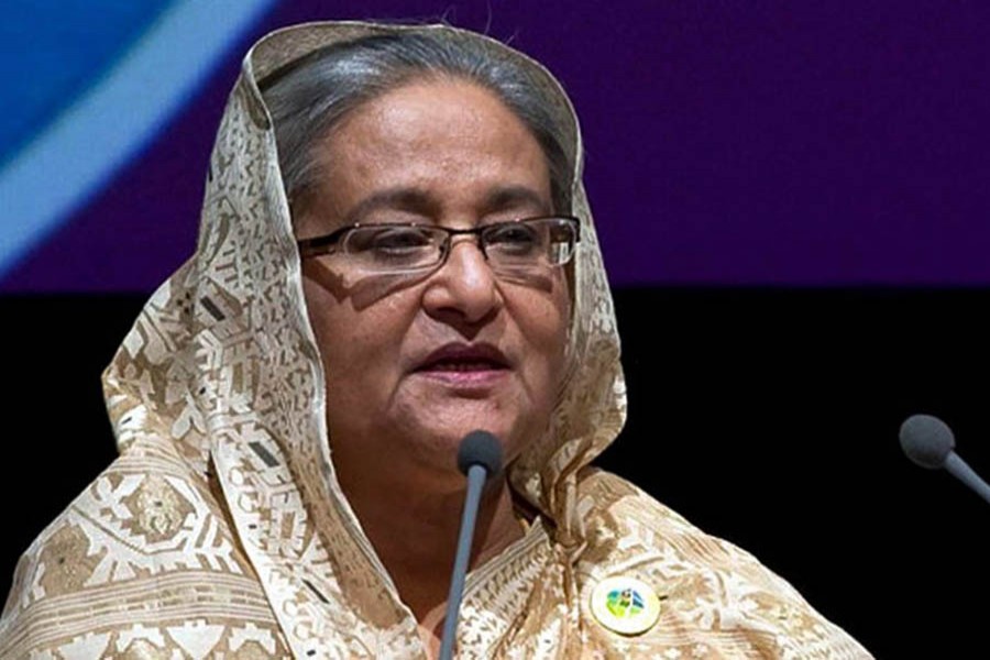 File photo of Prime Minister Sheikh Hasina