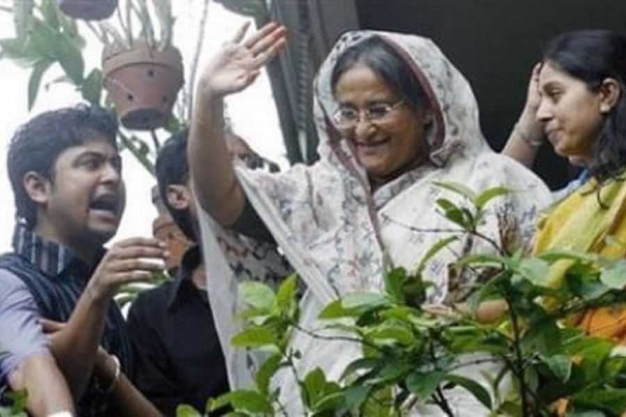 Sheikh Hasina's release day from prison being observed