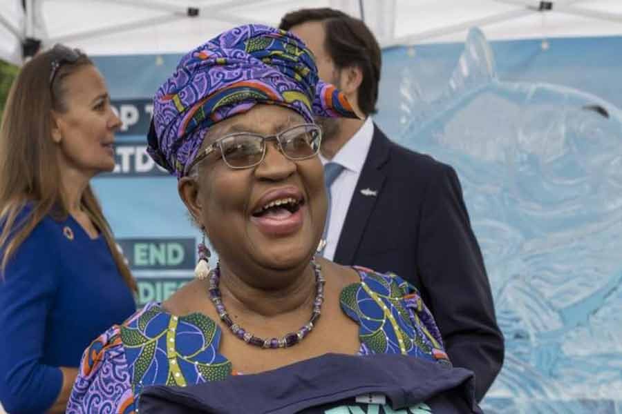 Nigeria's Ngozi Okonjo-Iweala, Director General of the World Trade Organization (WTO), attending an event on World Ocean Day before the World Trade Organization (WTO) Ministerial Conference (MC12) in Geneva of Switzerland on Wednesday –AP file photo