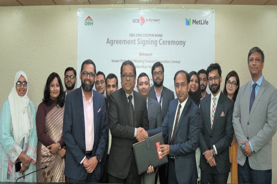 A signing ceremony was held recently among MetLife Bangladesh, UCB Investment Ltd and Delta Brac Housing Finance Corporation Ltd (DBH).