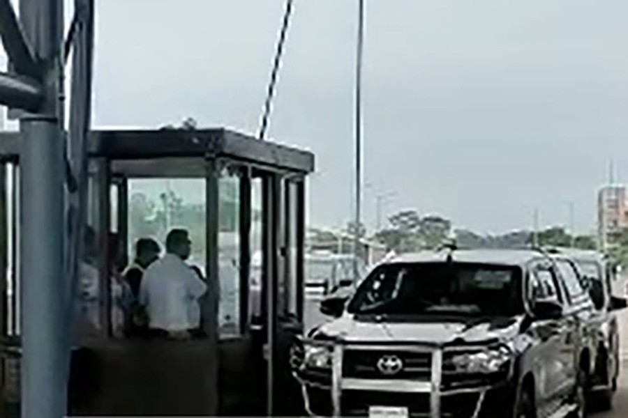 Test run held for Padma Bridge toll plaza