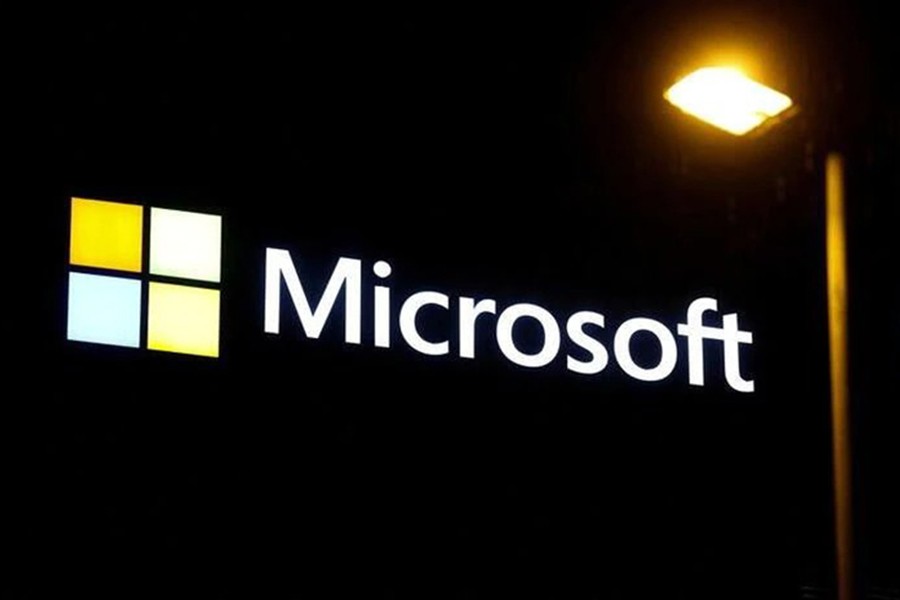 The logo of Microsoft is seen at an office building in Wallisellen, Switzerland on December 21, 2020 — Reuters/Files