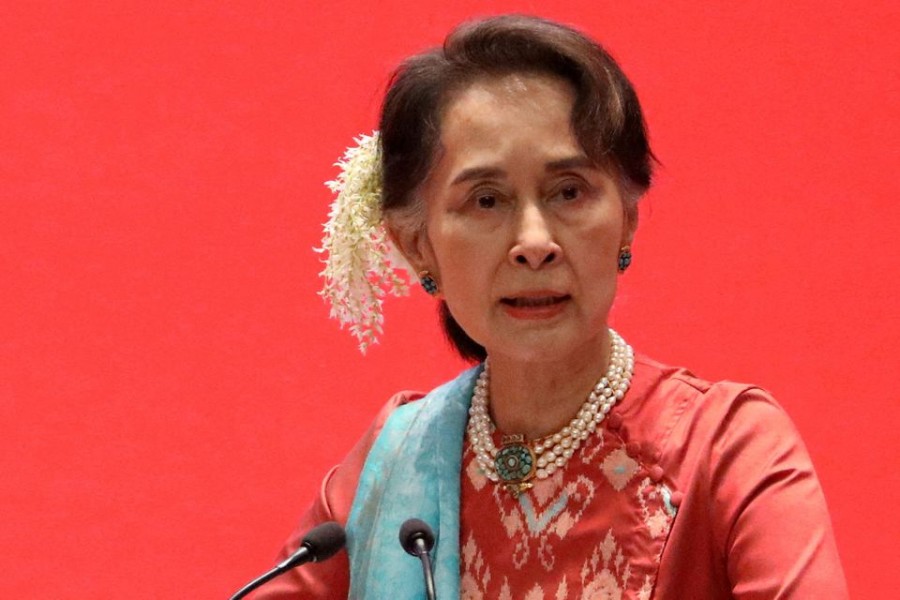 Myanmar's Aung San Suu Kyi seen in this undated Reuters photo