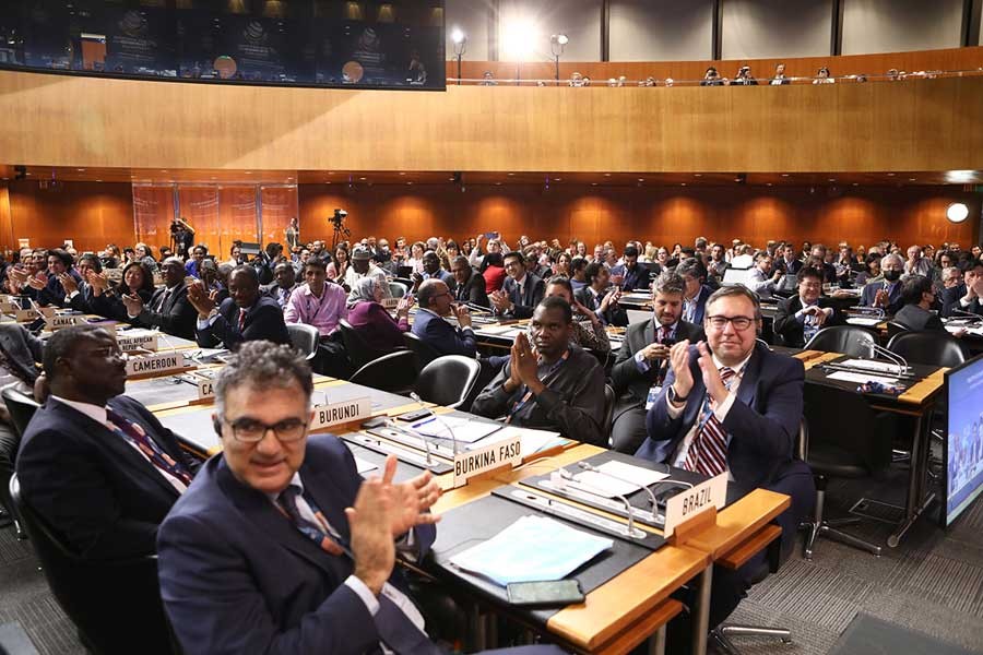 Delegates at the closing session of the MC12 of WTO in Geneva on June 17 –WTO photo