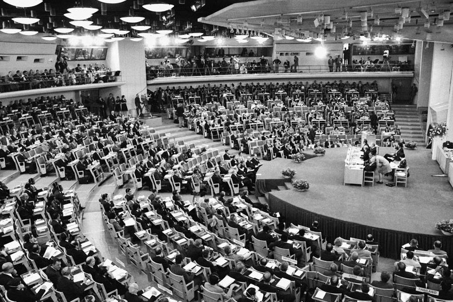 A general view of the opening meeting of the UN Conference on the Human Environment at the Folkets Hus in Stockholm. 	—UN Photo