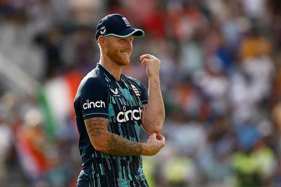 England's Ben Stokes reacting during an ODI match against India in Old Trafford Cricket Ground in Britain on Sunday –Reuters file photo