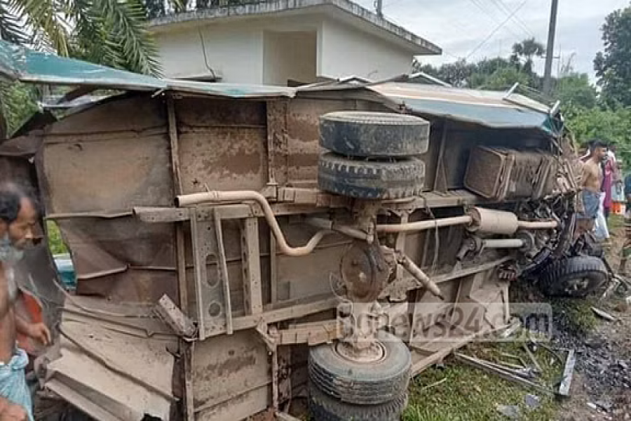 Four die as train rams bus in Gazipur