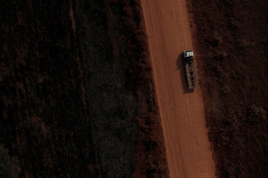 An aerial view of the road BR-319 highway near city of Humaita, Amazonas state, Brazil on August 22, 2019 — Reuters/Files