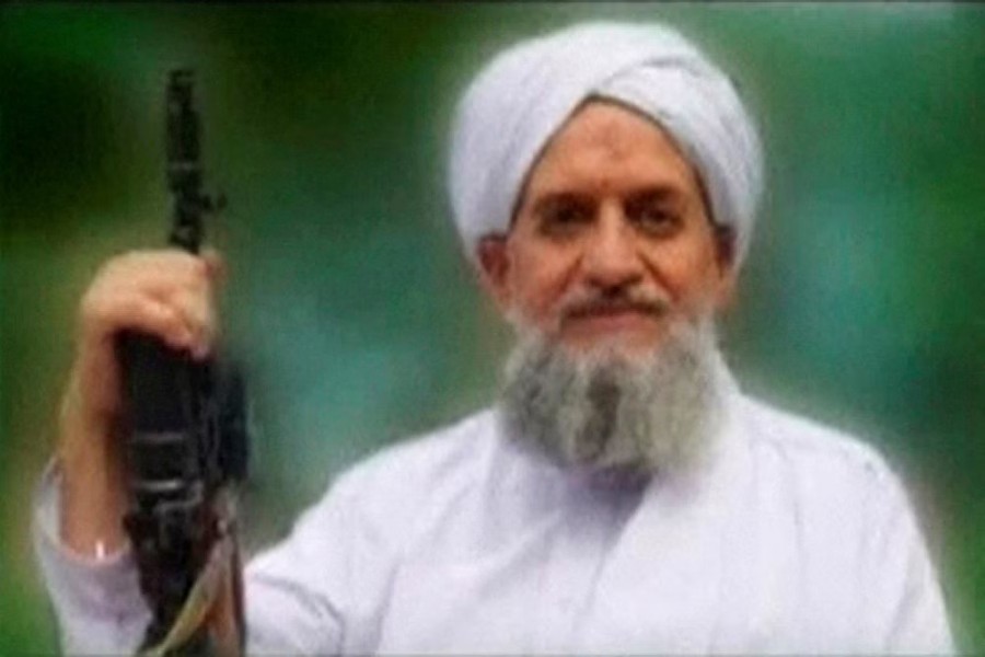 A photo of Al Qaeda's new leader, Egyptian Ayman al-Zawahiri, is seen in this still image taken from a video released on September 12, 2011. SITE Monitoring Service/Handout via REUTERS TVReuters