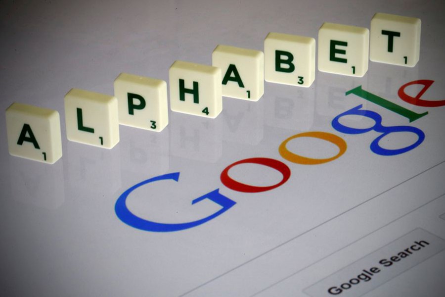 Letters spell the word "Alphabet" as they are seen on a computer screen with a Google search page in this photo illustration taken in Paris, France on August 11, 2015 — Reuters/Files