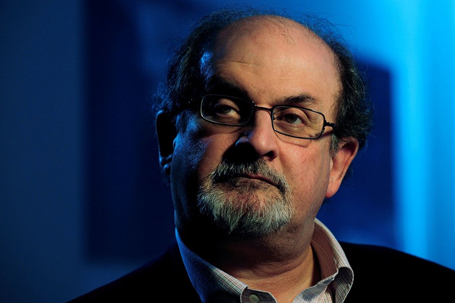 British author Salman Rushdie listens during an interview with Reuters in London on April 15, 2008 — Reuters/Files