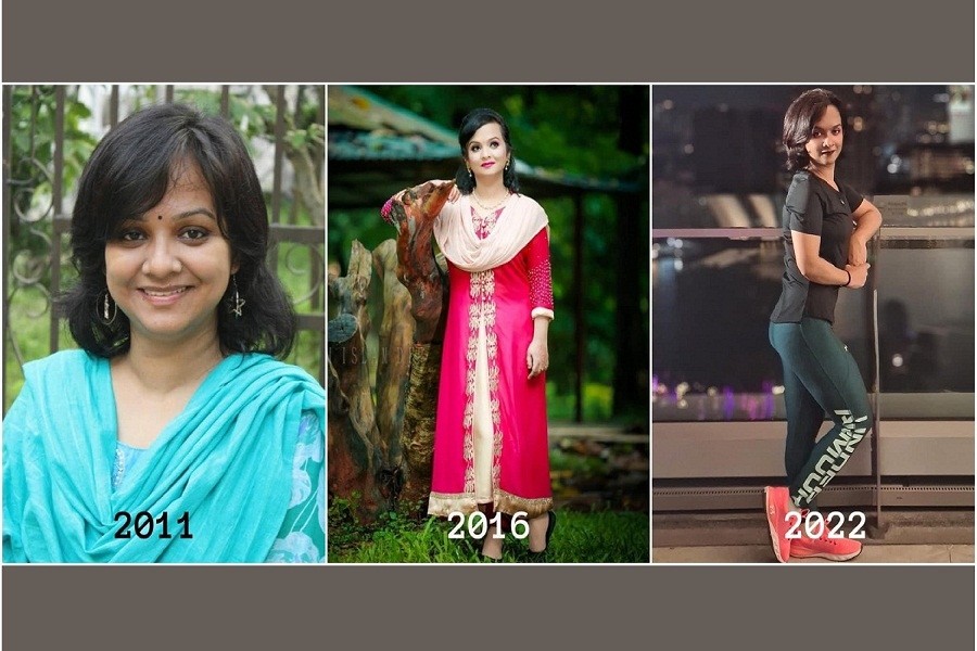 A wonderful fitness journey of a determined woman