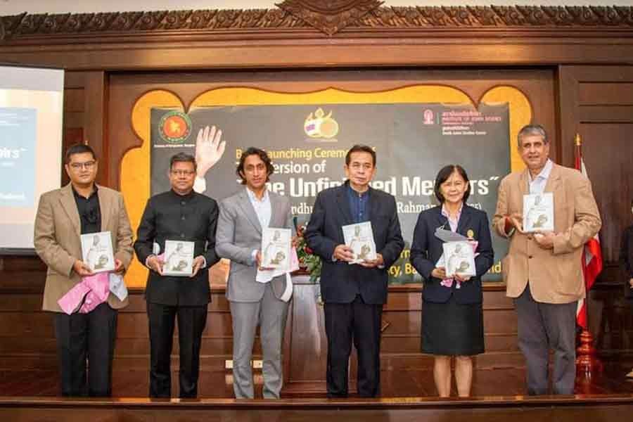 Bangabandhu's 'Unfinished Memoirs' unveiled in Thai language