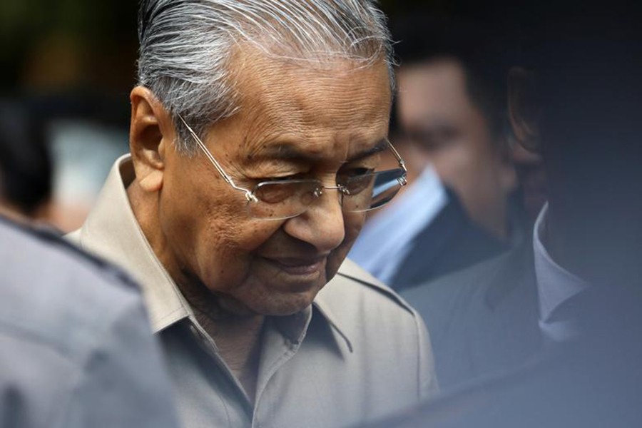 Mahathir Mohamad is seen in this undated Reuters photo