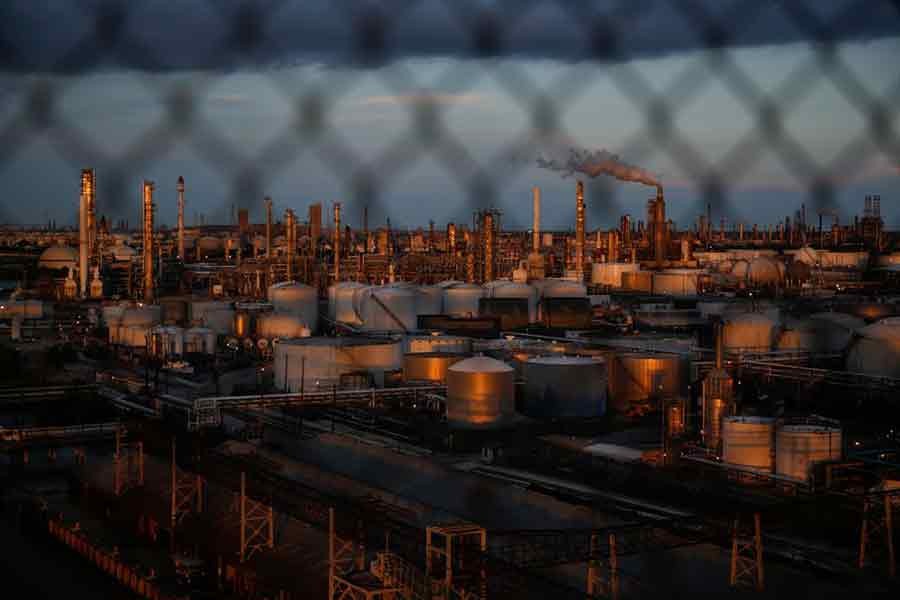 Chemical plants and refineries near the Houston Ship Channel are seen next to the Manchester neighborhood in the industrial east end of Houston in US –Reuters file photo