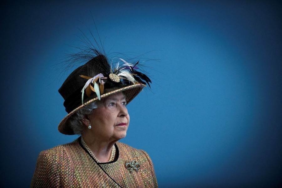Britain's Queen Elizabeth views the interior of the refurbished East Wing of Somerset House at King's College in London, Britain, February 29, 2012. Eddie Mulholland/Pool via REUTERS/File Photo