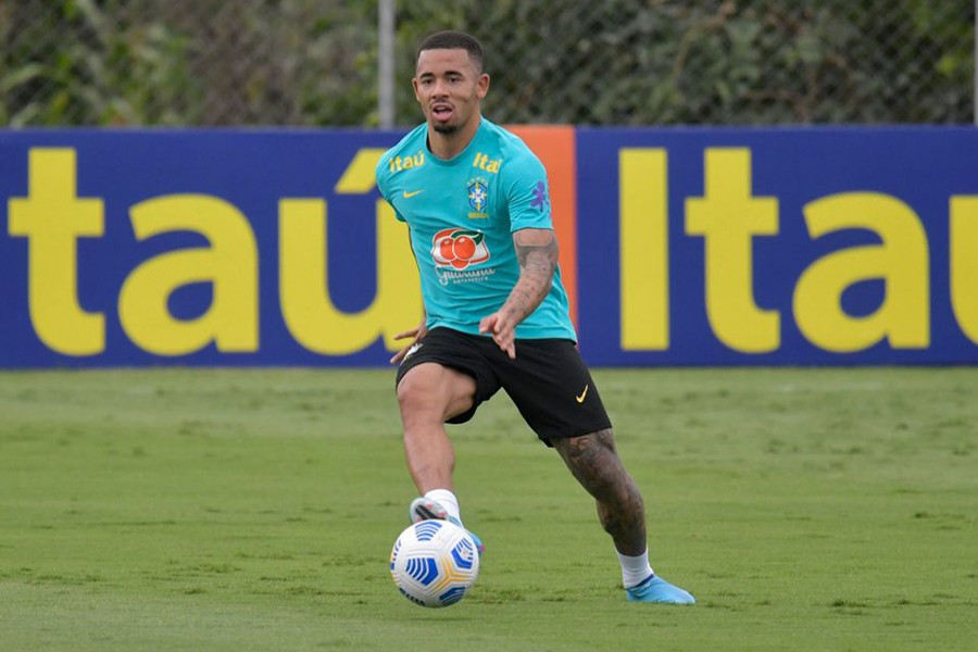 Brazil's Gabriel Jesus during a training session — Reuters/Files