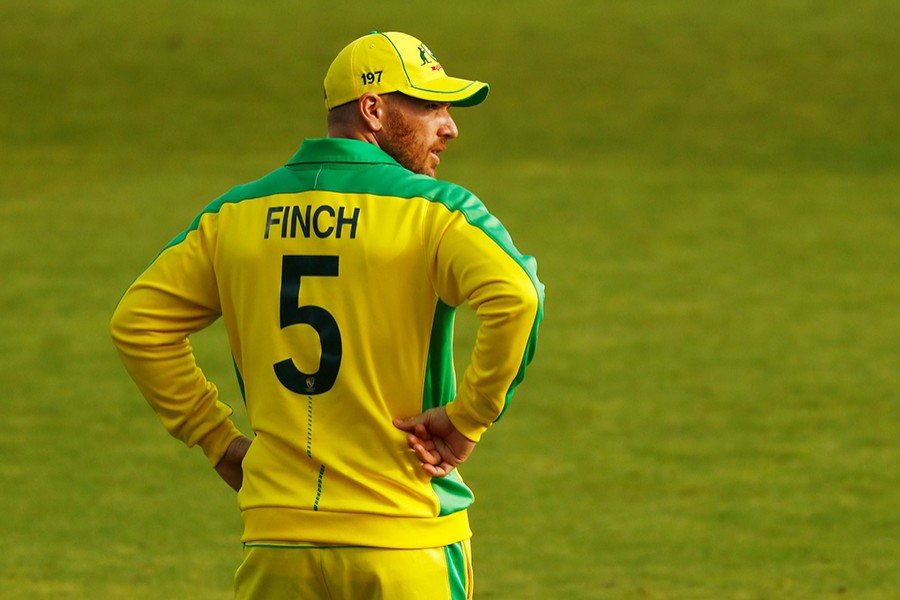 Australia's Aaron Finch seen in this undated Reuters photo