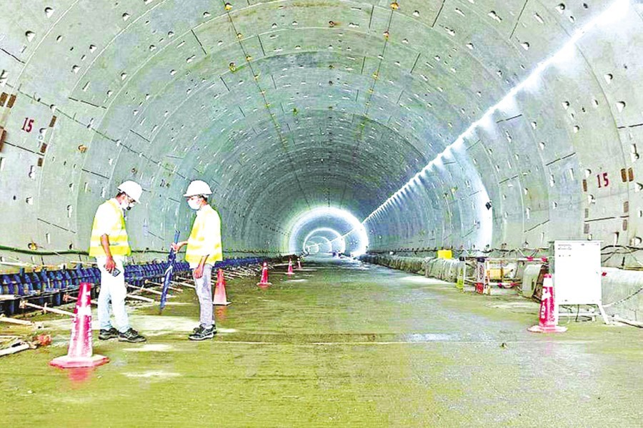 93pc work on Bangabandhu tunnel ends