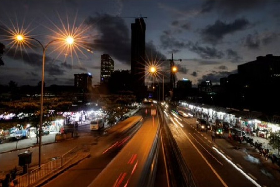 A general view of city's skyline, amid the country's economic crisis in Colombo, Sri Lanka, April 19, 2022. REUTERS