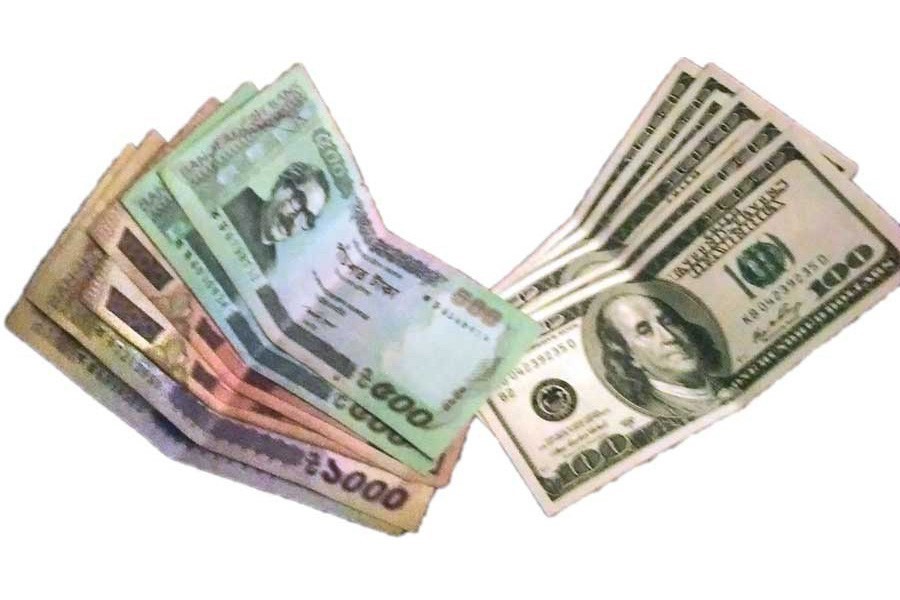 Dollar exchange rates revised with Tk 107.50 cap